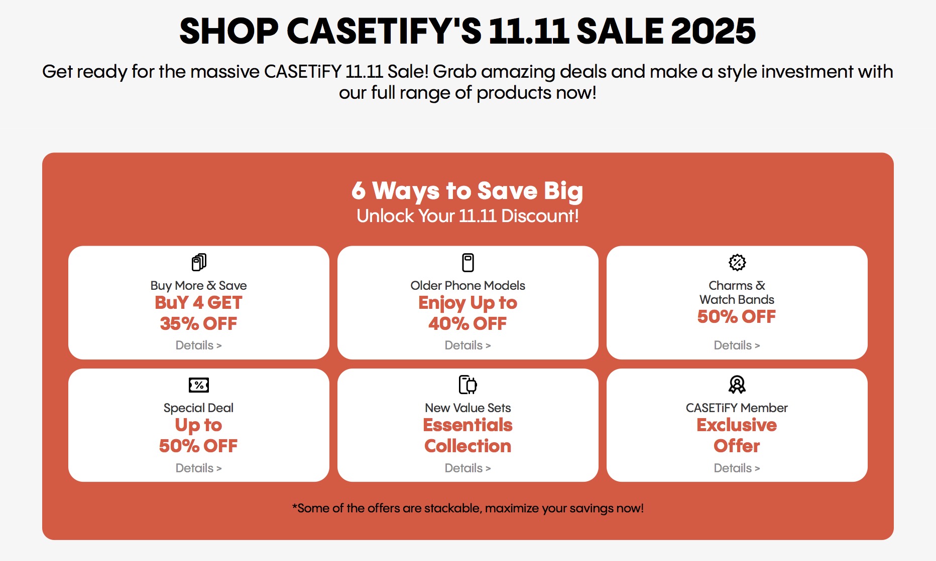 CASETiFY tawar diskaun sehingga 40% sempena jualan 11.11 3 CASETiFY tawar diskaun sehingga 40% sempena jualan 11.11 3