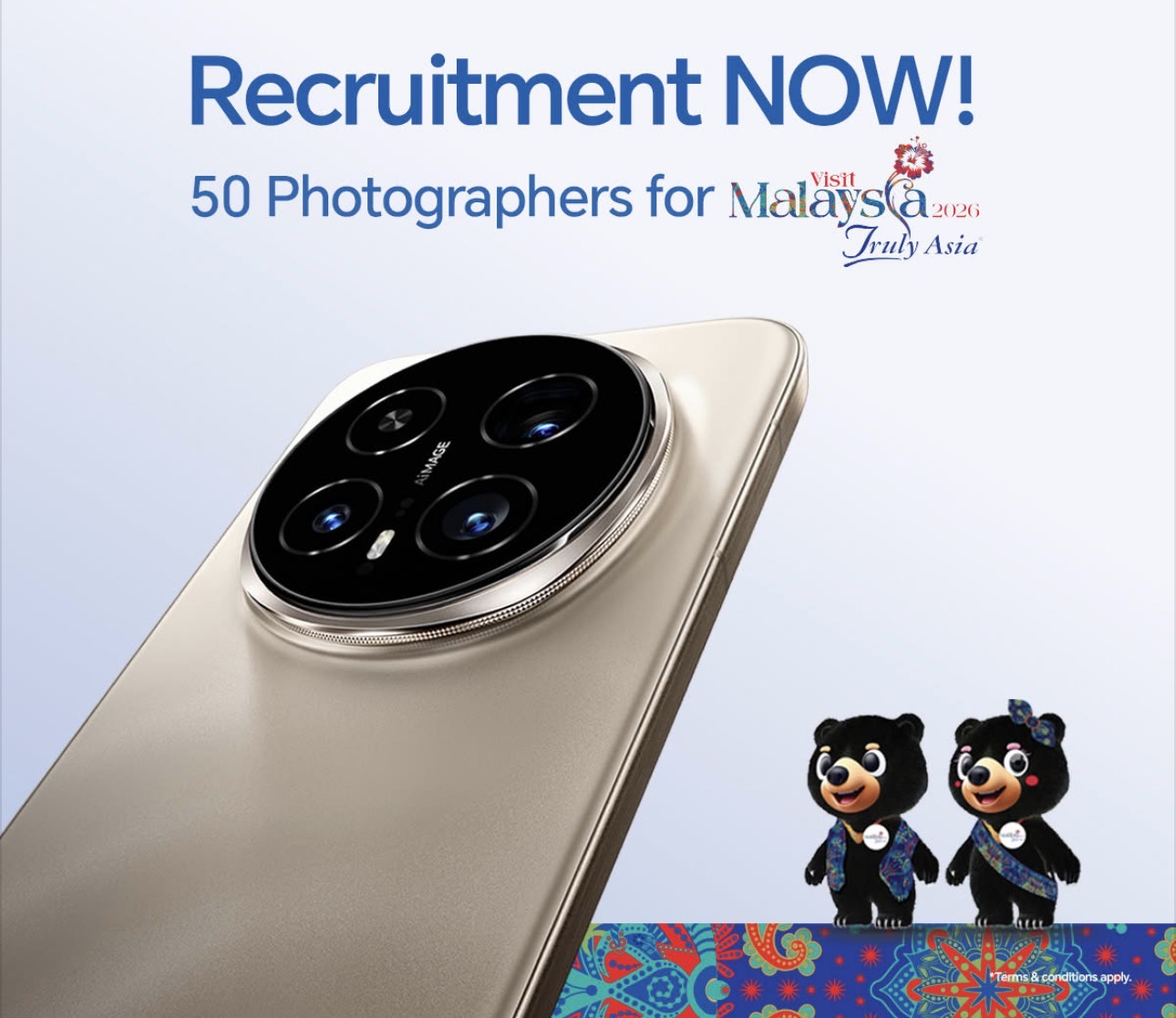 HONOR Magic8 Pro diumumkan sebagai Peralatan Fotografi Terpilih Tahun Melawat Malaysia 2026 5 HONOR Magic8 Pro diumumkan sebagai Peralatan Fotografi Terpilih Tahun Melawat Malaysia 2026 5