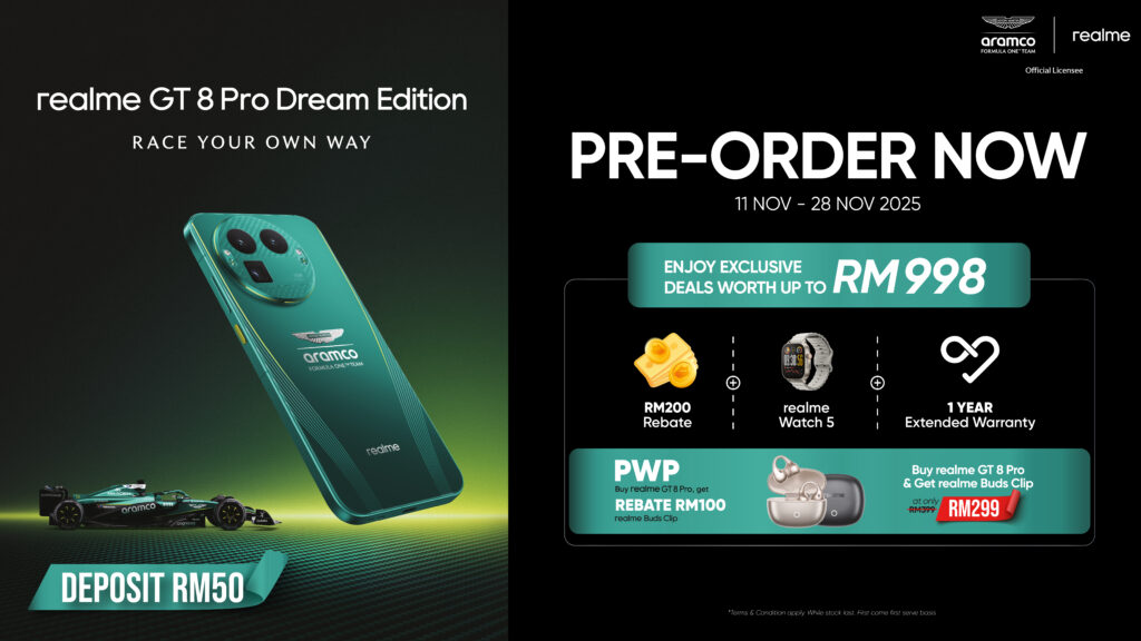 realme GT 8 Pro Dream Edition akan dilancarkan di Malaysia pada 24 November ini 1