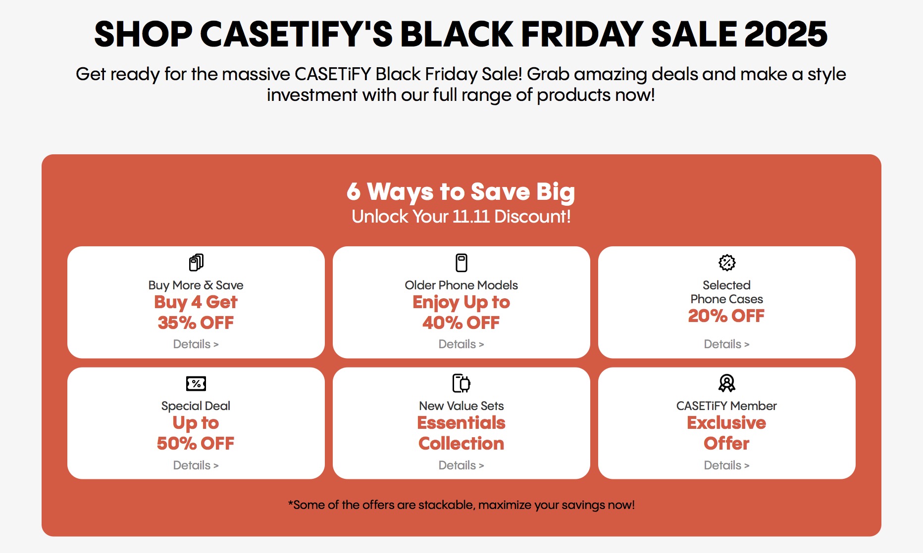 CASETiFY kini menawarkan diskaun eksklusif sehingga 40% sempena jualan Black Friday 3 CASETiFY kini menawarkan diskaun eksklusif sehingga 40% sempena jualan Black Friday 3