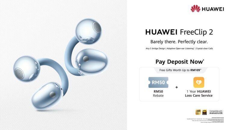 HUAWEI FreeClip 2 akan dilancarkan di Malaysia tidak lama lagi - pra-tempahan kini dibuka 1