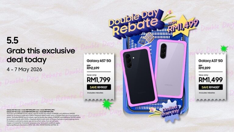 Samsung tawar diskaun sehingga RM 900 bagi Galaxy A Series - sah dari 5-7 Mei 2026 7