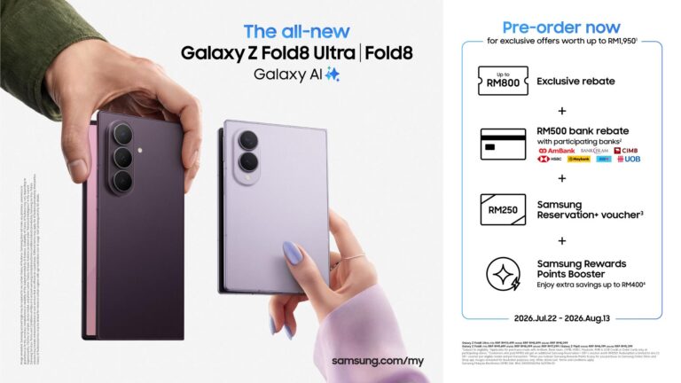 Samsung Galaxy Z Series dan Galaxy Watch Series kini dibuka untuk pra-tempahan - ganjaran eksklusif bernilai sehingga RM 1,950 7