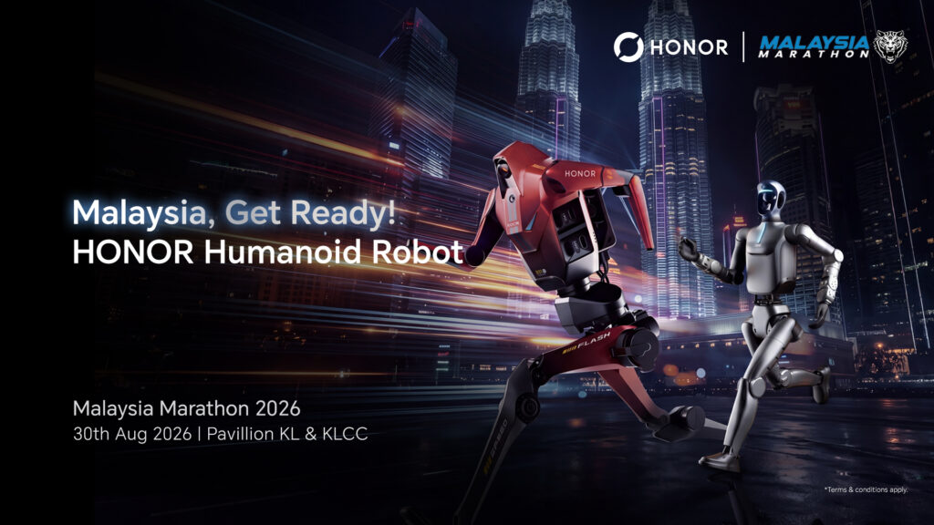 HONOR Robotics A1 & D1 Buat Debut Antarabangsa di Malaysia, Sertai Malaysia Marathon dan Perbarisan Hari Kebangsaan 2026 1 HONOR Robotics A1 & D1 Buat Debut Antarabangsa di Malaysia, Sertai Malaysia Marathon dan Perbarisan Hari Kebangsaan 2026 1