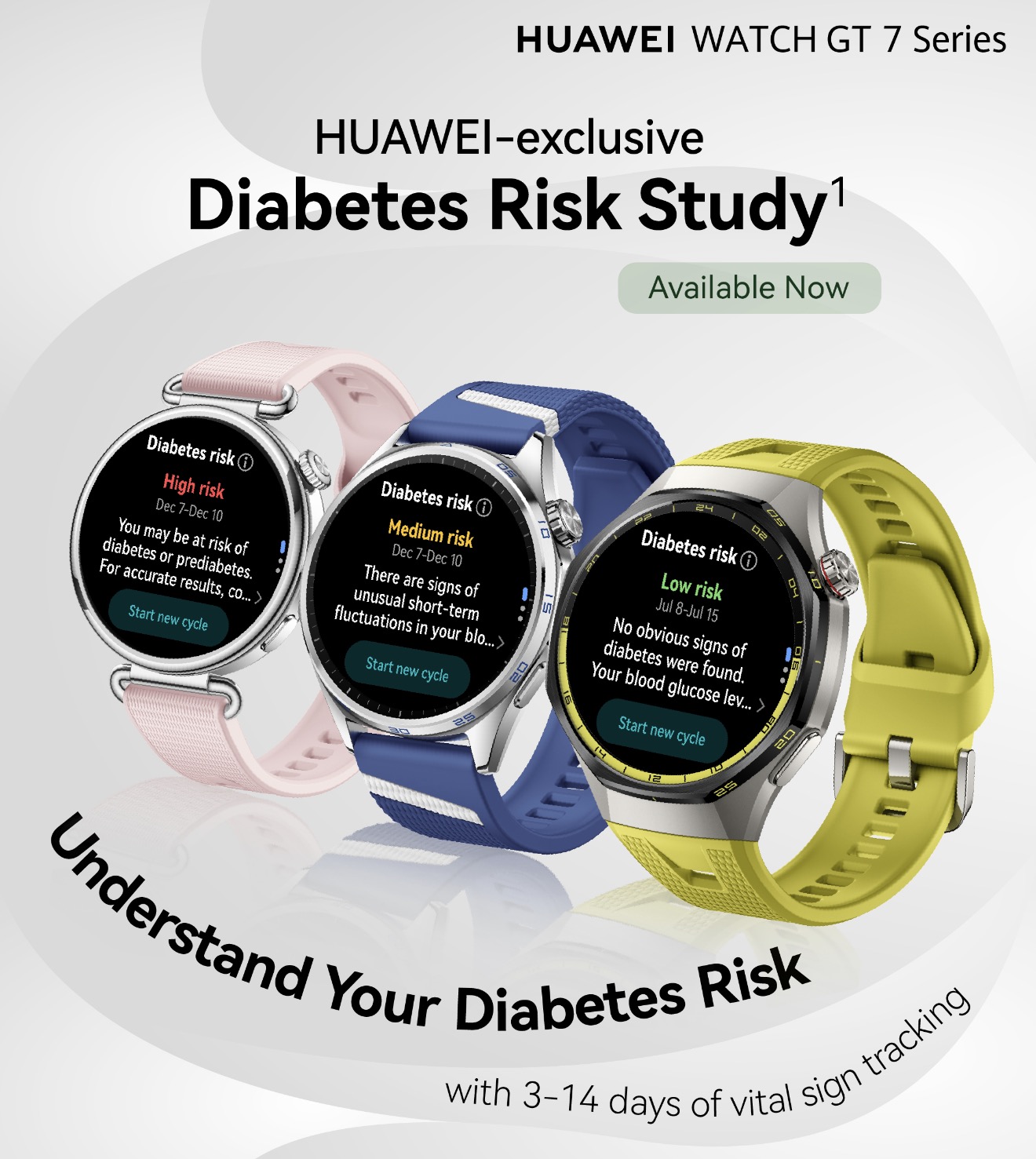 HUAWEI Diabetes Risk Study yang eksklusif kini di tawarkan untuk pengguna HUAWEI WATCH FIT 5 Pro & WATCH GT 7 Series 2 HUAWEI Diabetes Risk Study yang eksklusif kini di tawarkan untuk pengguna HUAWEI WATCH FIT 5 Pro & WATCH GT 7 Series 2