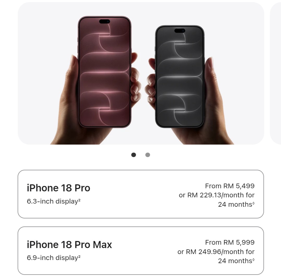 Apple iPhone 18 Pro dan iPhone 18 Pro Max Rasmi – A20 Pro, Kamera Apertur Berubah & Bateri Lebih Besar 6 Apple iPhone 18 Pro dan iPhone 18 Pro Max Rasmi – A20 Pro, Kamera Apertur Berubah & Bateri Lebih Besar 4