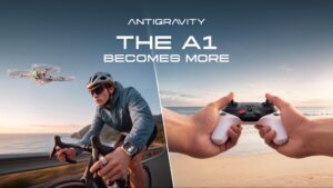 Antigravity Perkenal Follow Me Bundle dan Remote Controller untuk Dron A1 8K 360° 12